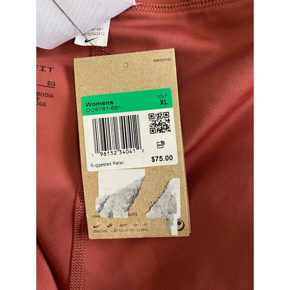 NIKE STANDARD FIT PINKSICLE LEOPARD PRINT EMBOSSED PLEATED TENNIS SKORT XL - Picture 9 of 9